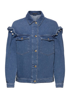 sandro eriko denim jacket
