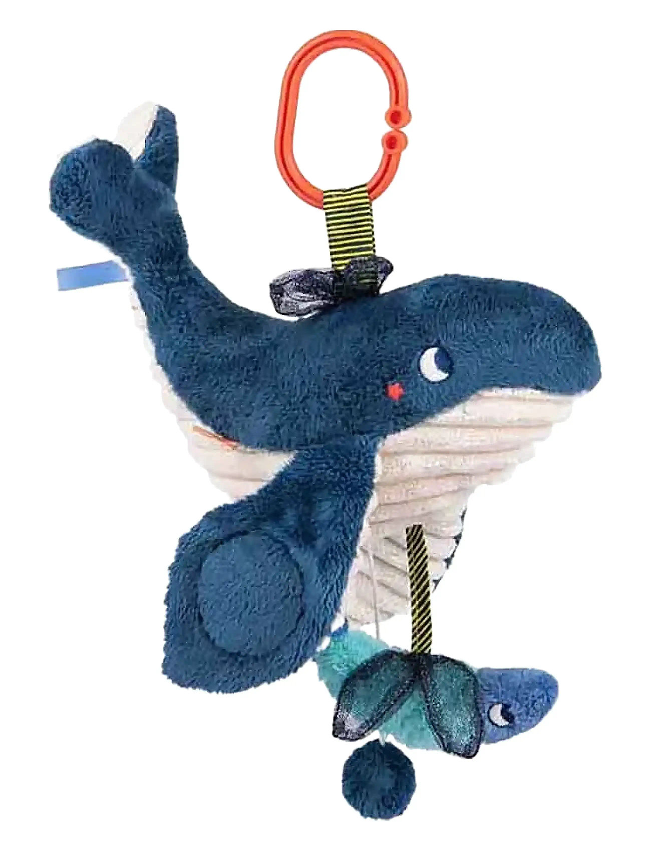 Musical Whale 29 Cm - Les Aventures De Paulie Toys Baby Toys Musical Plush Toys Navy Moulin Roty