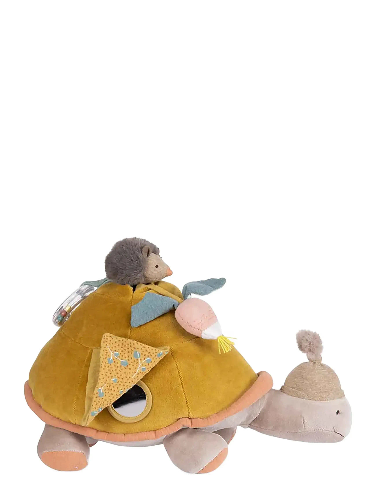 Large Activity Turtle - Trois Petits Lapins Toys Soft Toys Stuffed Animals Multi/patterned Moulin Roty