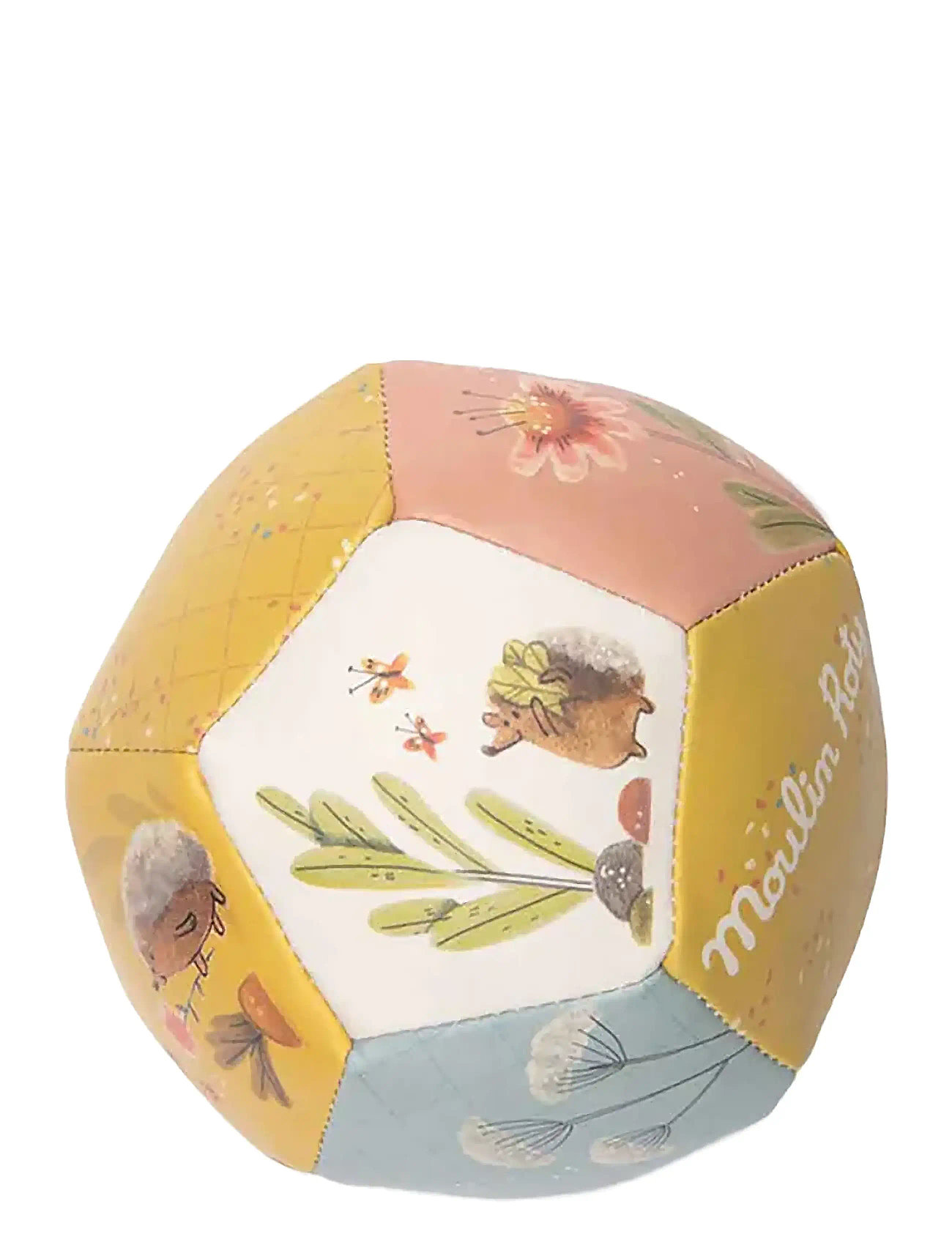 Soft Ball 10Cm - Trois Petits Lapins Toys Soft Toys Stuffed Toys Multi/patterned Moulin Roty