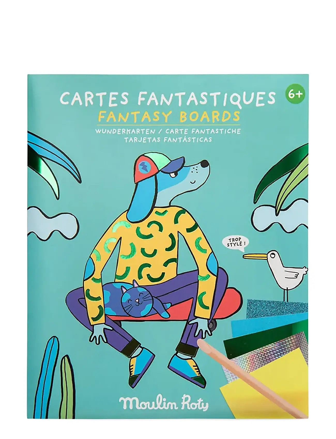 Fantasy Boards - Les Loufoques Toys Creativity Drawing & Crafts Craft Craft Sets Multi/patterned Moulin Roty