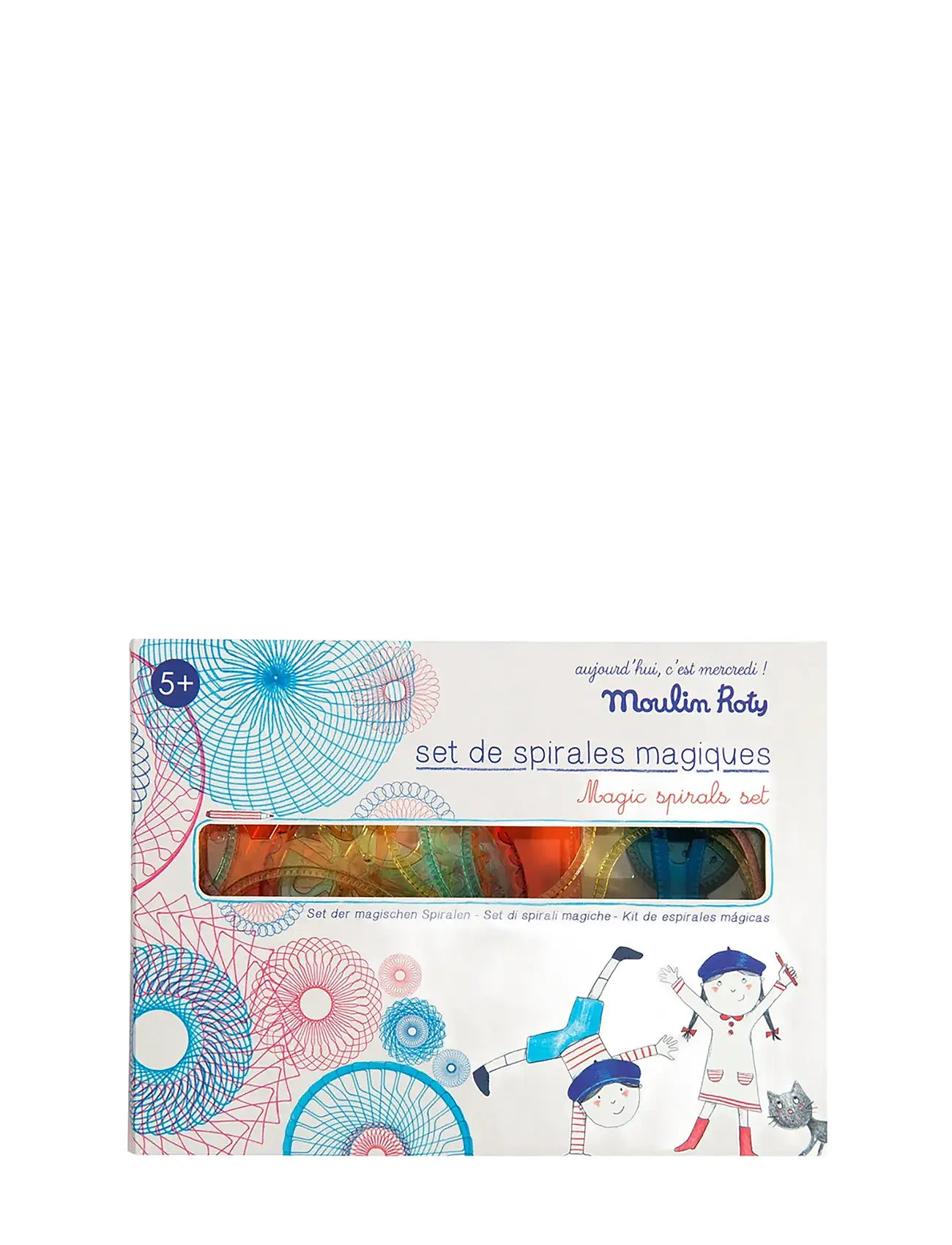 Magic Spirals Set Toys Creativity Drawing & Crafts Drawing Stati Ry Multi/patterned Moulin Roty