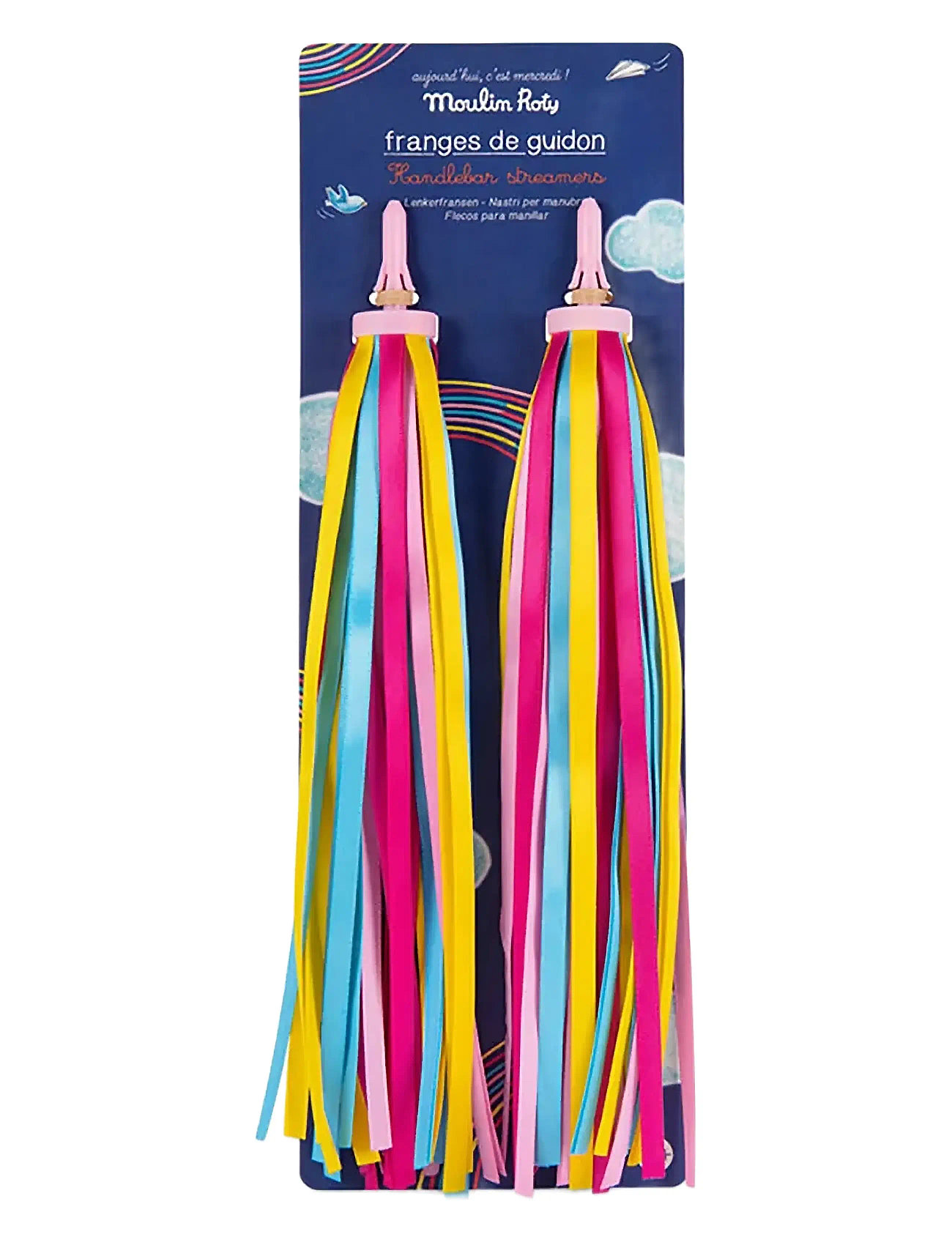 Bicycle Handlebar Streamers Toys Outdoor Toys Kick Bikes Multi/patterned Moulin Roty
