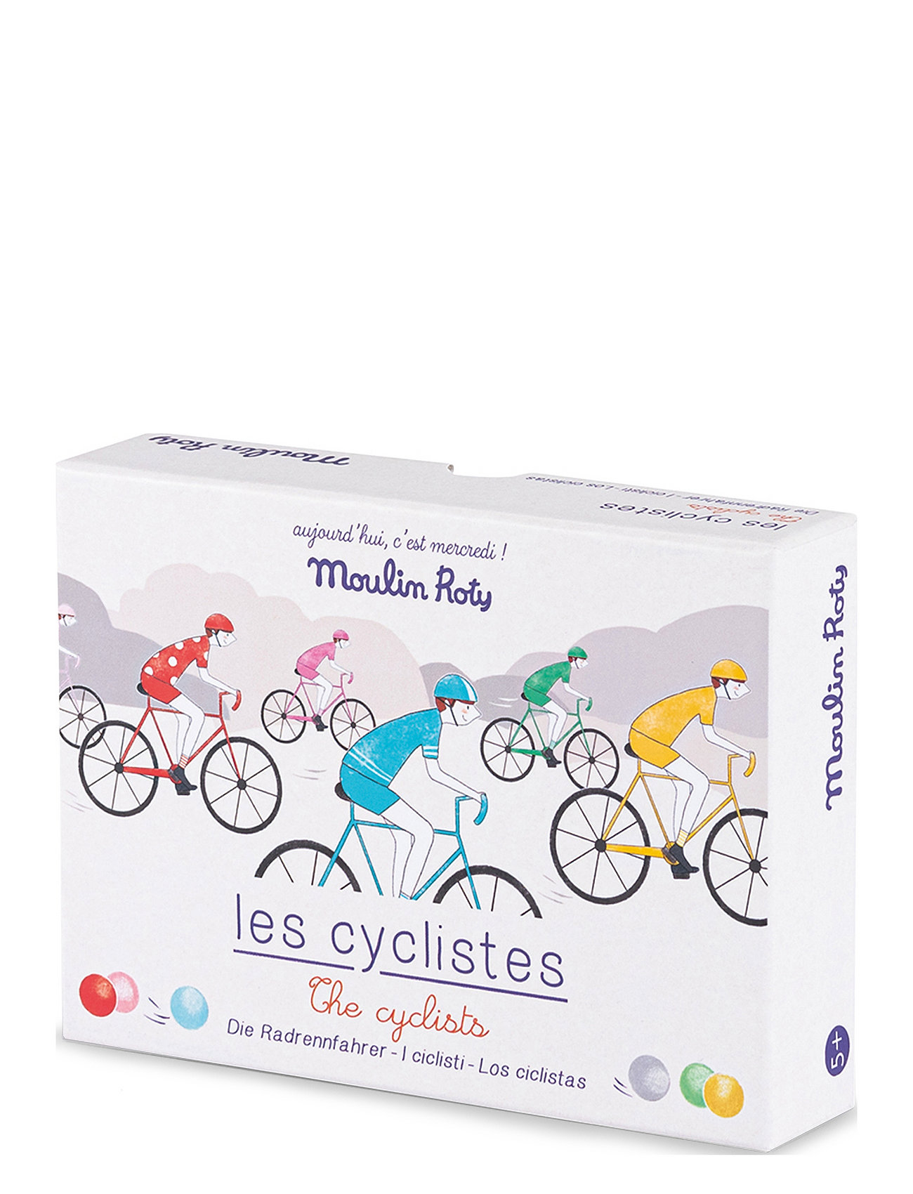 Moulin Roty Game Bicycle Race With Bullets, MULTI, Multi/patterned, Spil > Brætspil, Børn