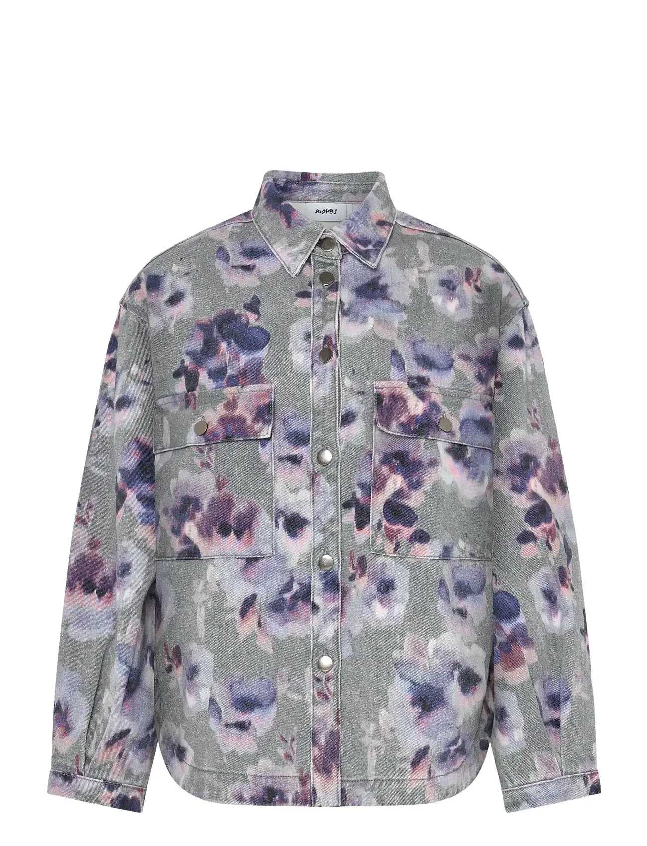MOVES Noliana Shirt 4419 Grau - 42 - Damen