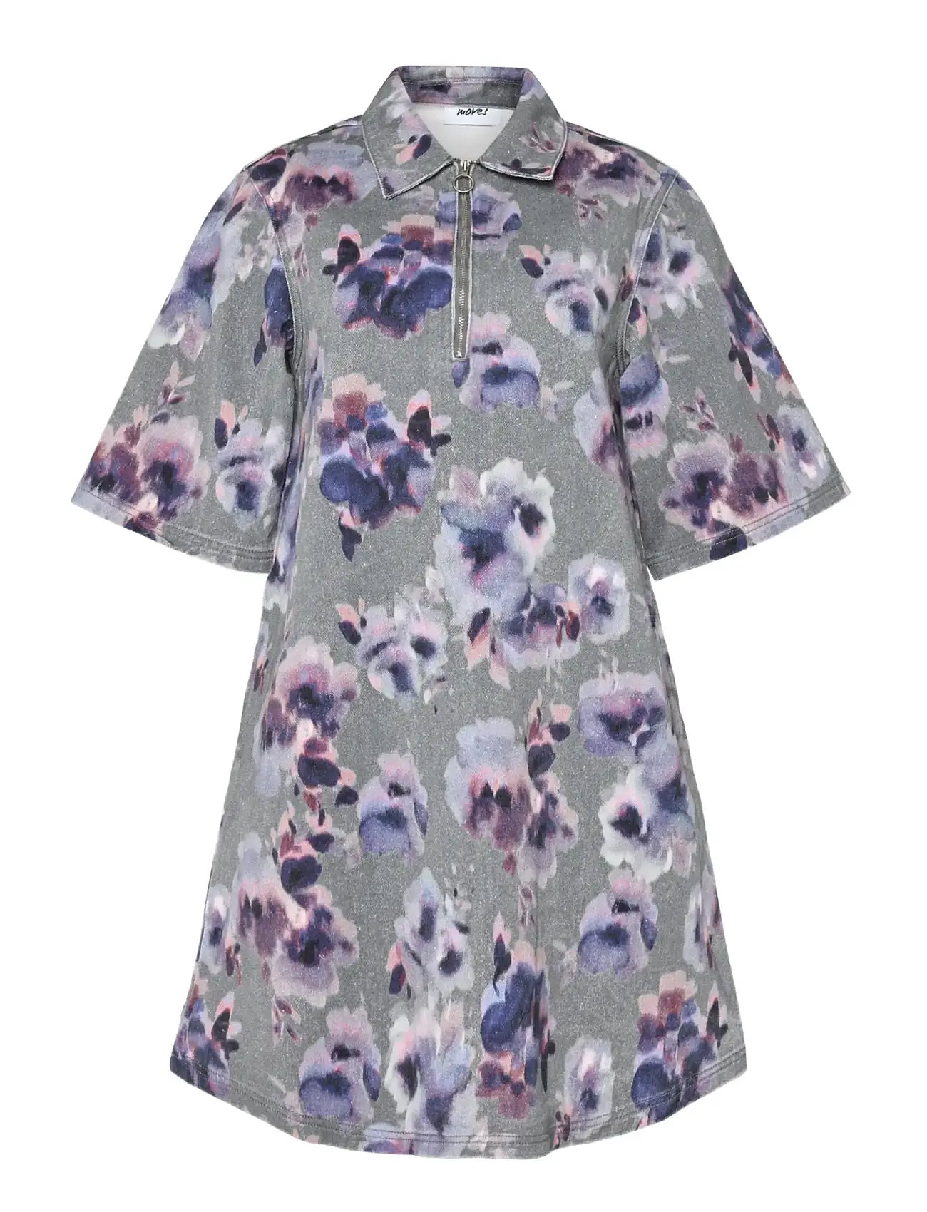 MOVES Ellianna Kleid 4419 Grau - 40 - Damen