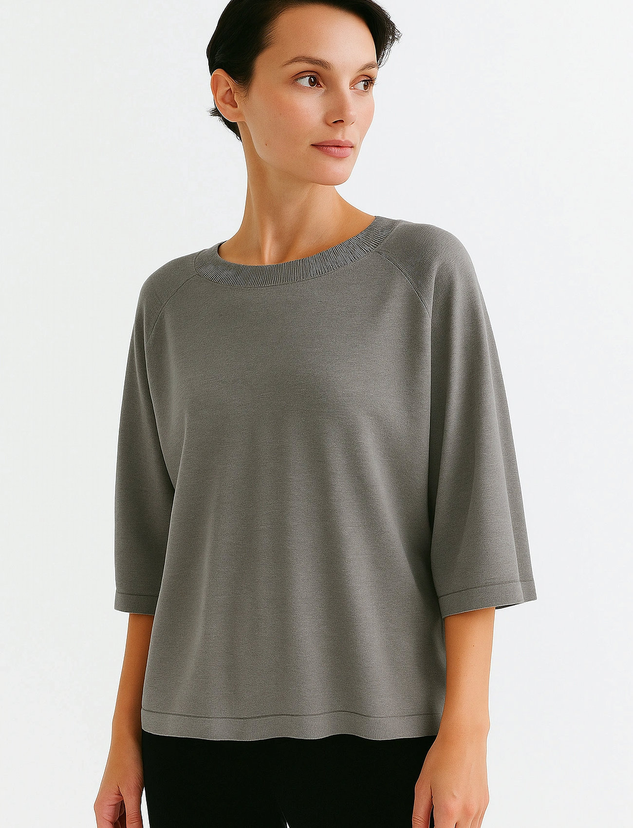 Movesgood Josefina Top, XS, Grey, Strik > Trøjer, Dame