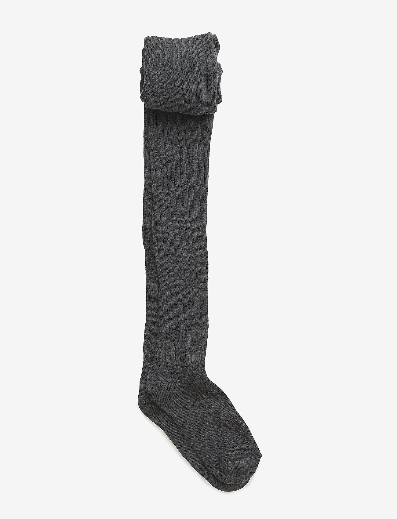 mp Denmark - Cotton rib tights - strümpfe & unterwäsche - 497/dark grey - 0