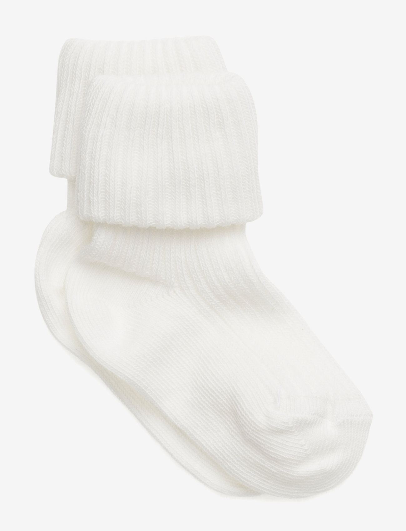 mp Denmark - Cotton rib baby socks - sokken - 432/snow white - 0