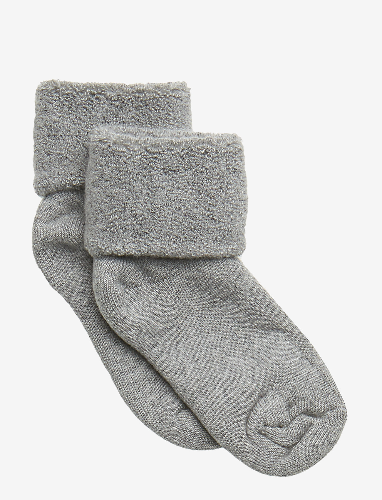 mp Denmark - Cotton baby sock - babysokker - grey marl. - 0