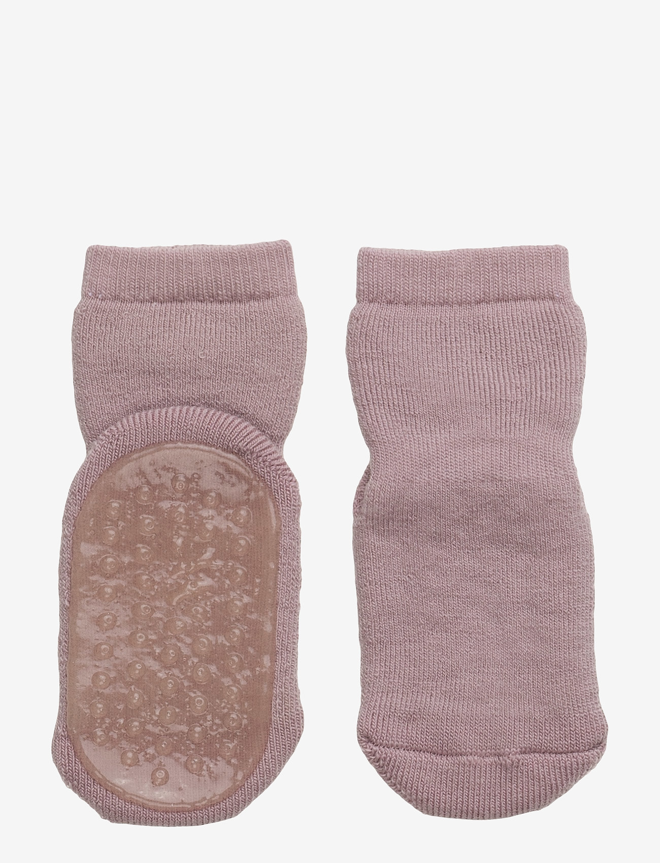 mp Denmark - Wool socks with anti-slip - anti-rutsch socken - 188/wood rose - 0