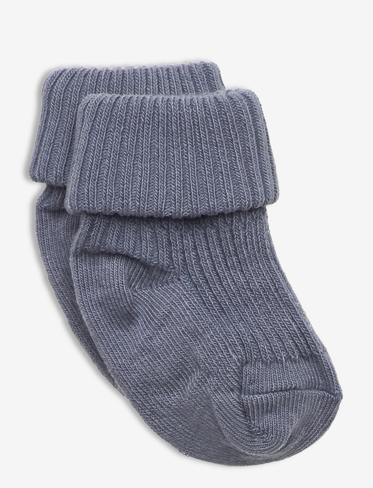 mp Denmark - Cotton rib baby socks - strümpfe - stone blue - 0