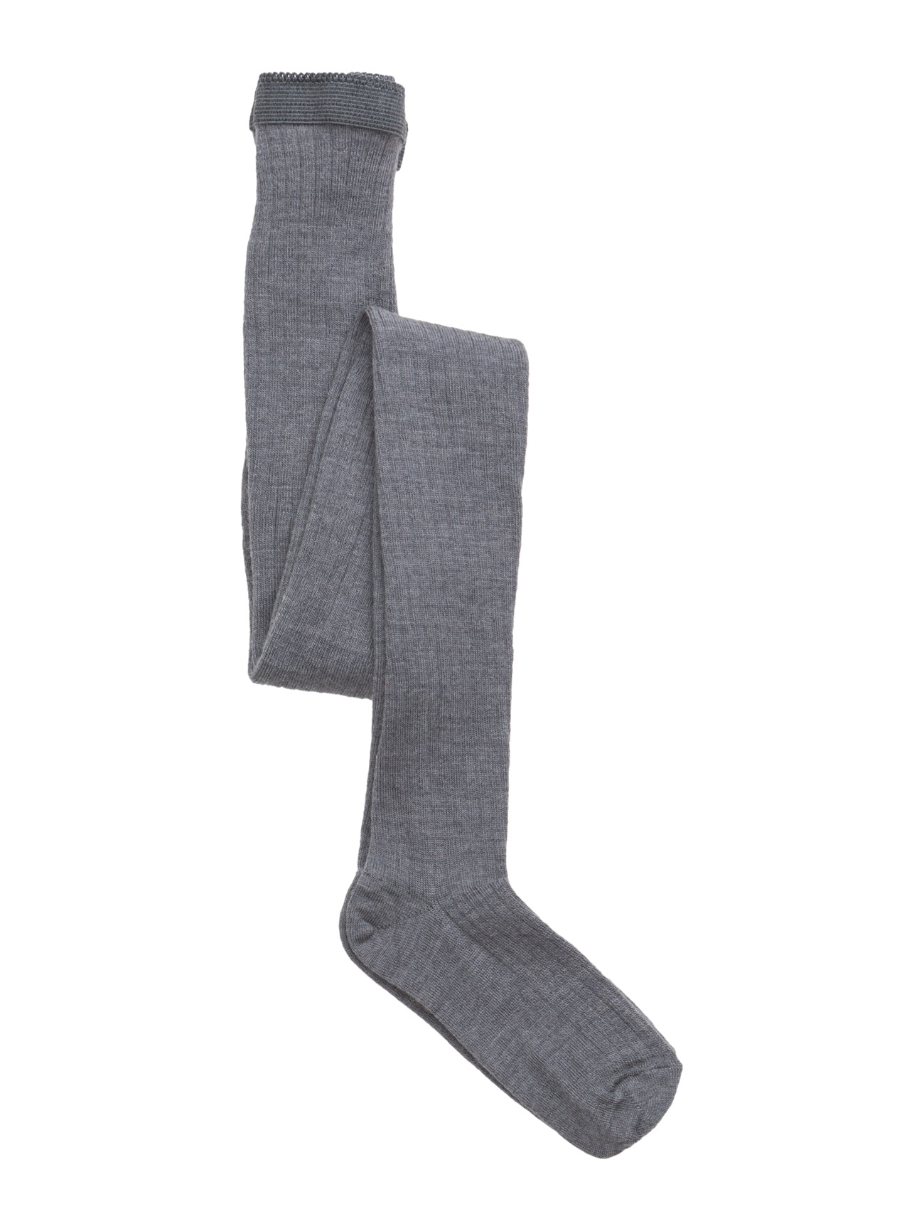 mp Denmark - Wool rib tights - strümpfe & unterwäsche - 491/grey marl. - 0