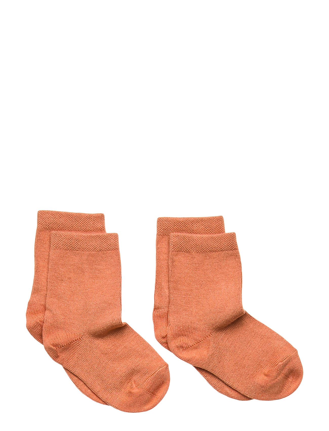 MP DENMARK Anklesock Plain 2-Pack 2X77107 Orange - 47 - Kinder