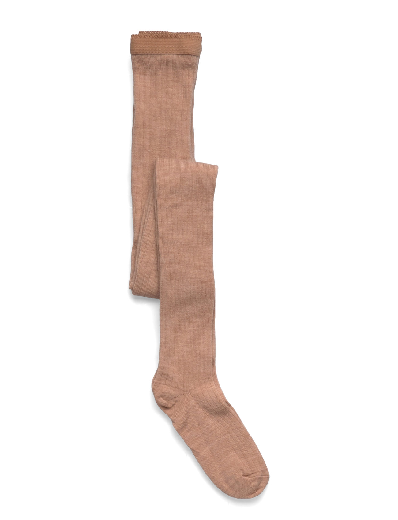 Wool Rib Tights Brown Mp Denmark