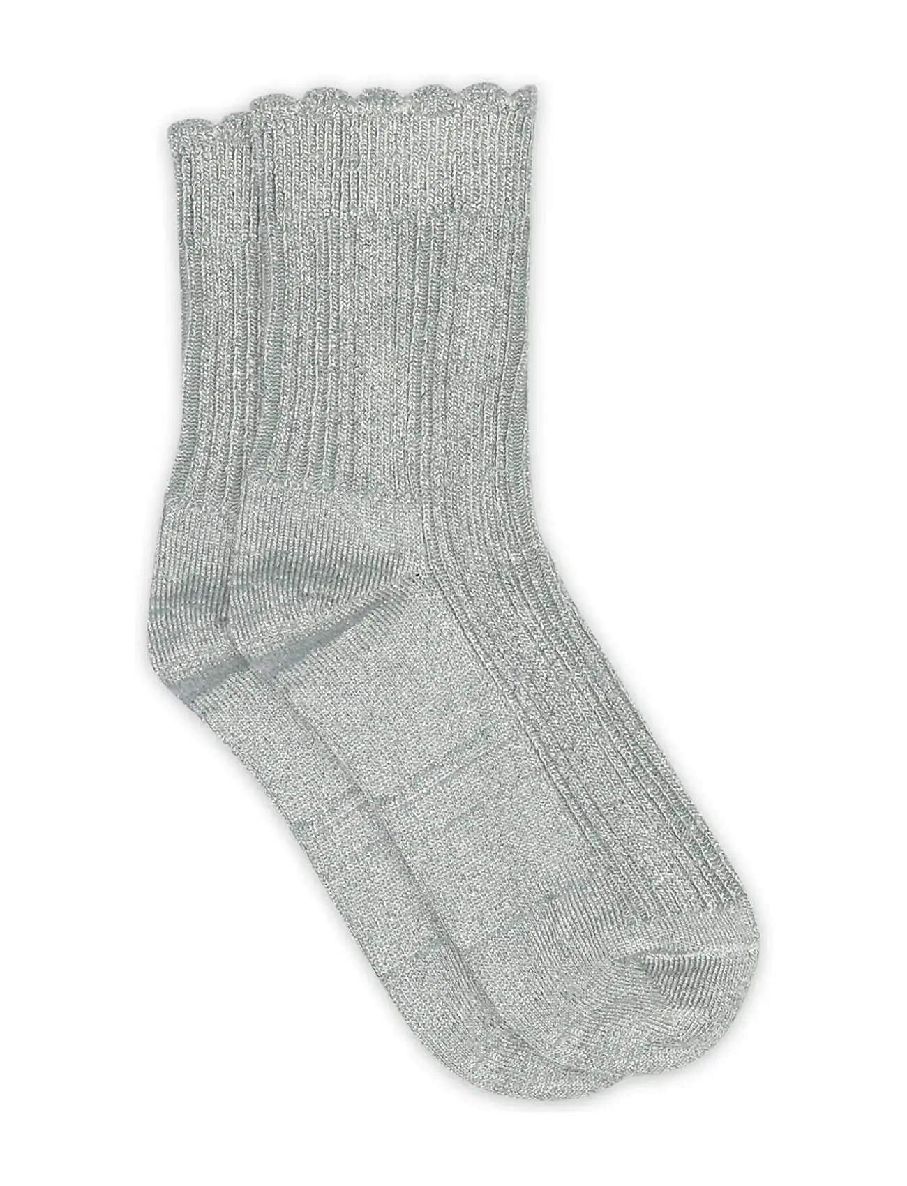 mp Denmark Celosia Glitter Socks, 29/32, Grey, Sokker & Strømpebukser > Sokker, Børn