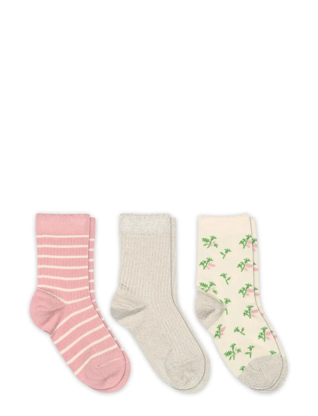 mp Denmark Thora Socks - 3-Pack, 29/32, Multi/patterned, Sokker & Strømpebukser > Sokker, Børn