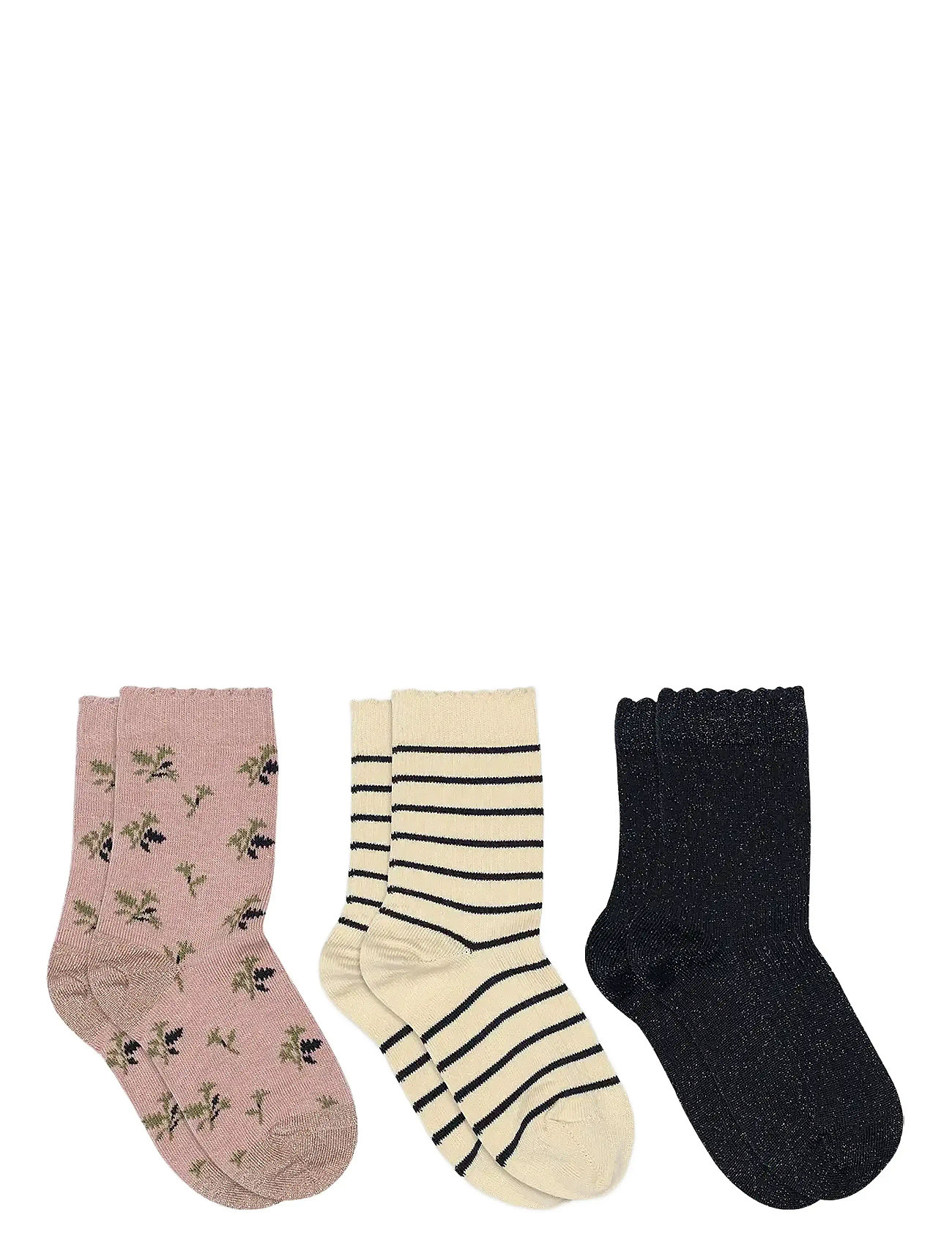 mp Denmark Thora Socks - 3-Pack, 29/32, Multi/patterned, Sokker & Strømpebukser > Sokker, Børn