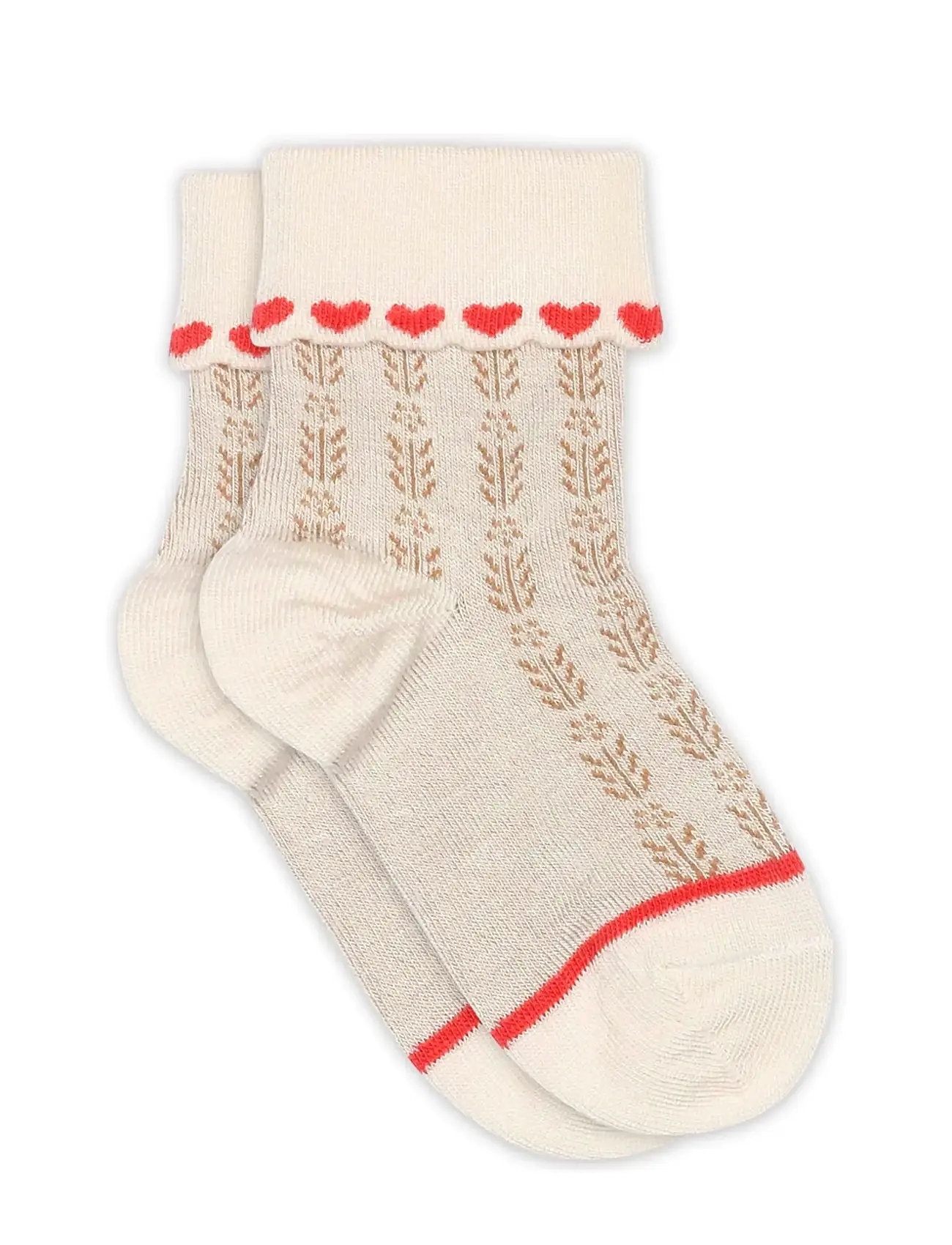 mp Denmark Klara Short Socks, 29/32, Beige, Sokker & Strømpebukser > Sokker, Børn