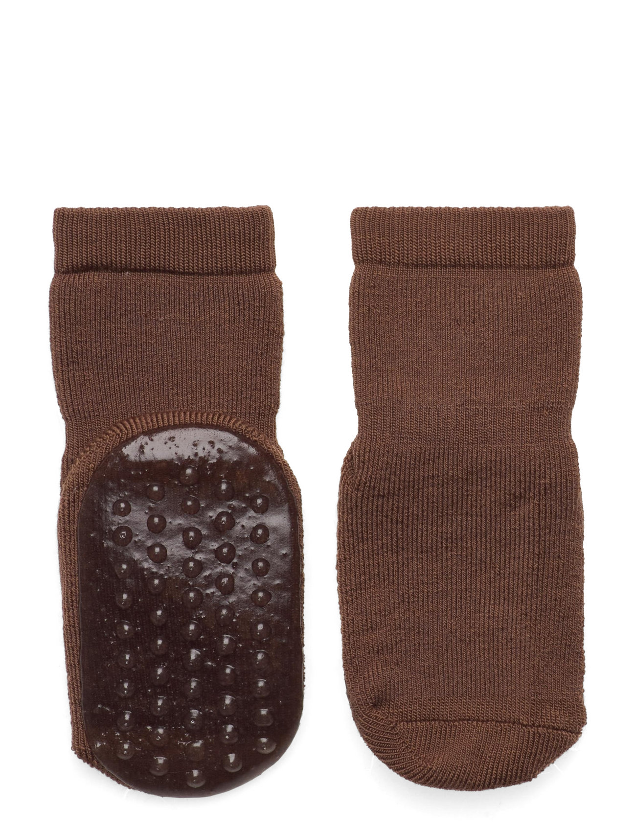 mp Denmark Wool/Cotton Socks W.anti-Slip Brown Mp Denmark