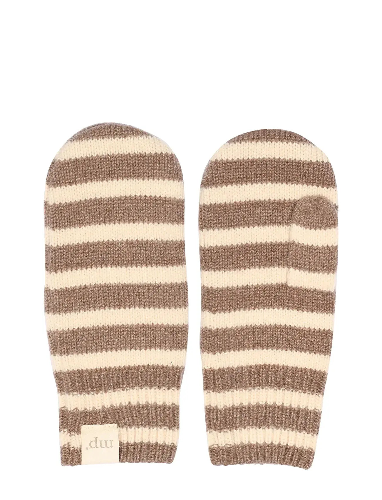MP DENMARK Bergen Gestreift Handschuhe Beige - 1-2Y - Kinder