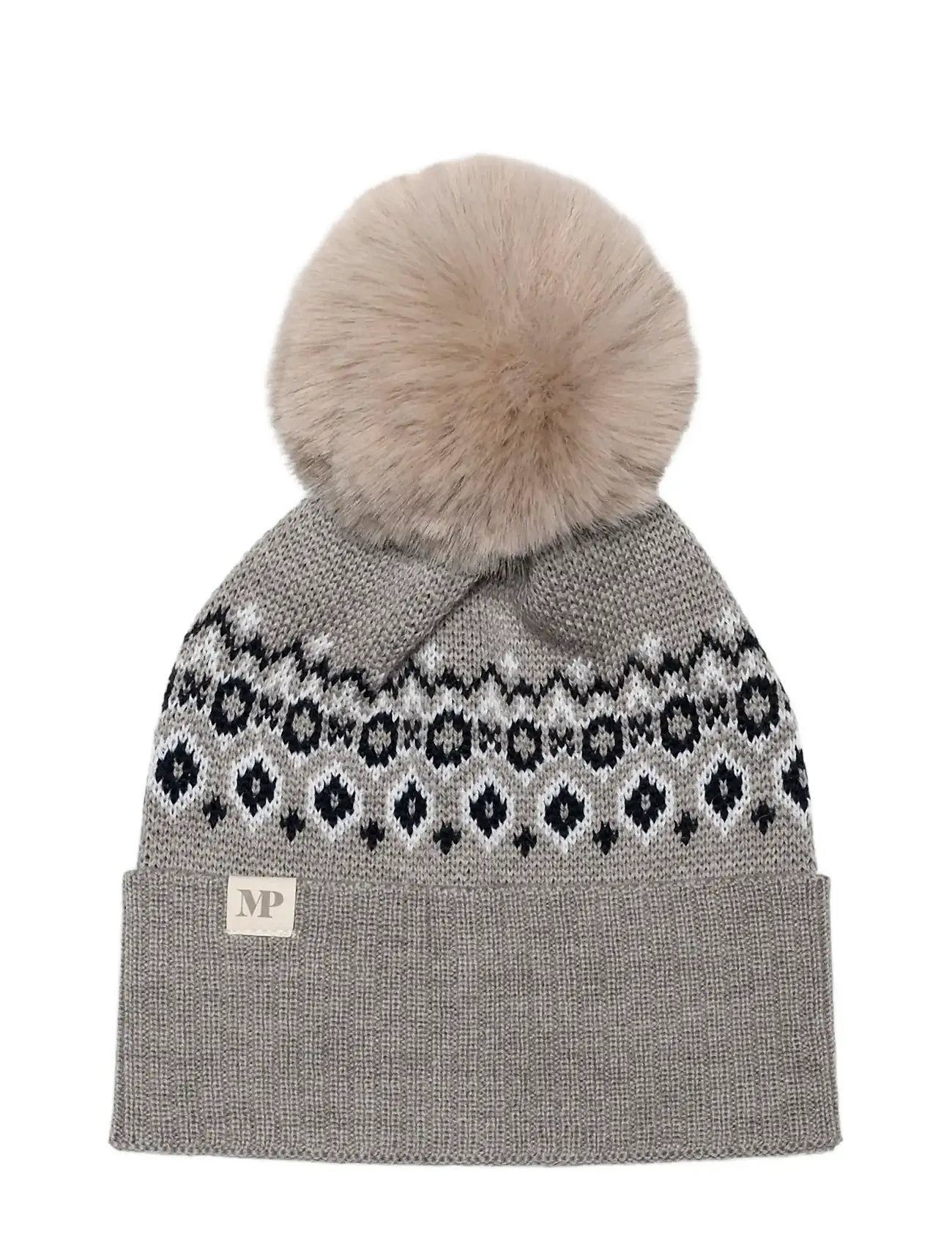 mp Denmark Torshavn Beanie, 47/49, Grey, Huer > Beanie, Børn
