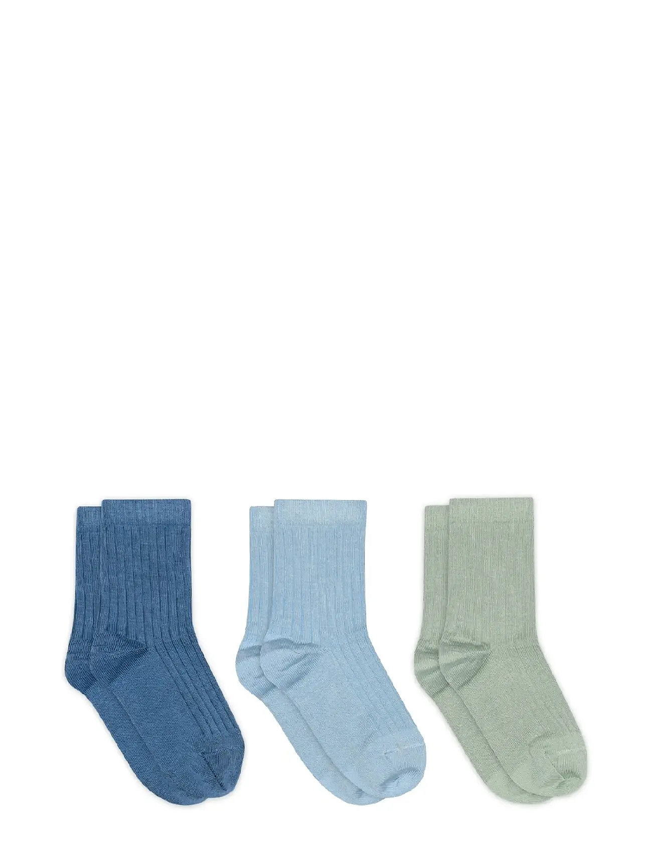 mp Denmark Cotton Rib Socks - 3-Pack, 29/32, Multi/patterned, Sokker & Strømpebukser > Sokker, Børn