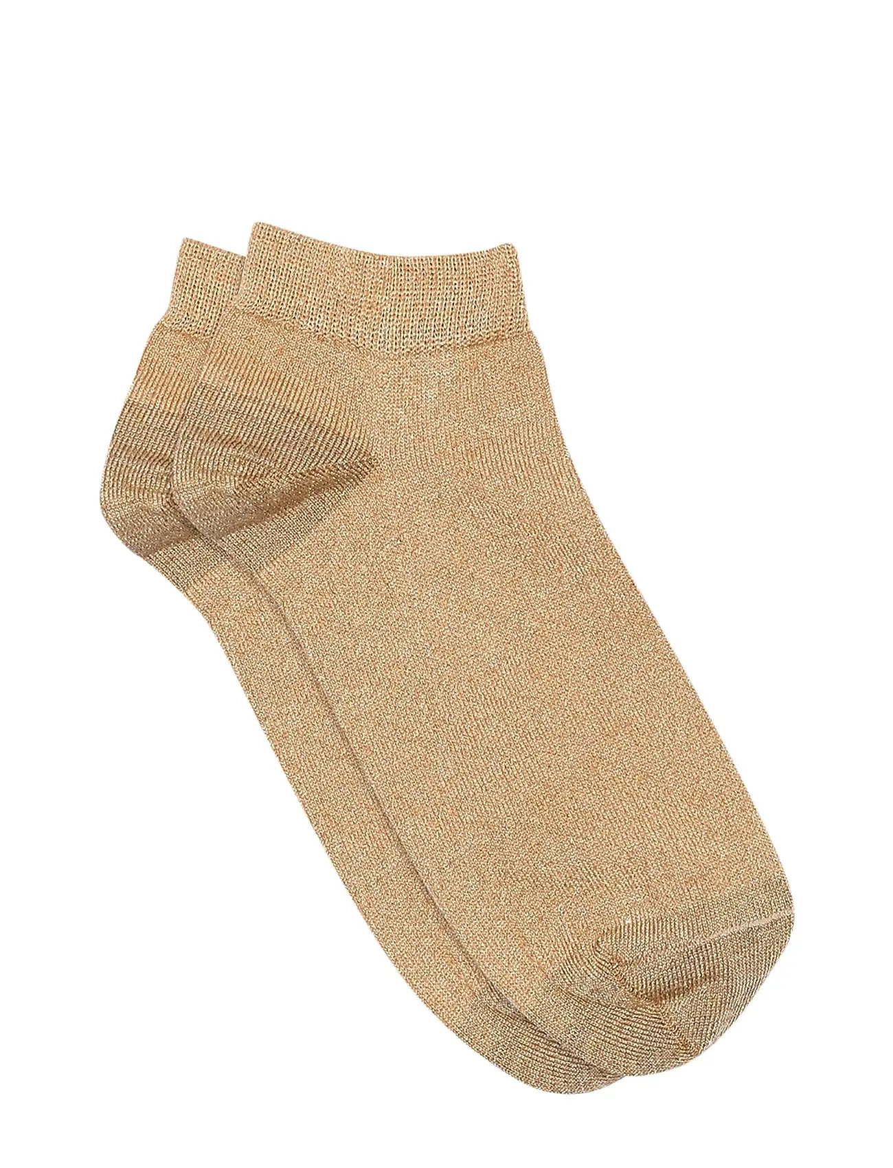 mp Denmark Zoe Glitter Sneaker Socks, 40/42, Gold, Sokker > Footies-Ankelsokker, Dame
