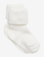 Cotton rib baby socks - 432/SNOW WHITE