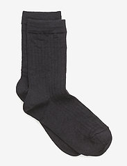 Wool rib socks - 66/NAVY