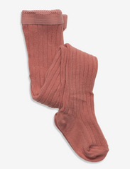 Cotton rib tights - ROSE DAWN
