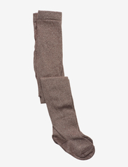 Glitter tights - BROWN SIENNA