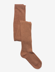 Glitter tights - TAWNY BROWN
