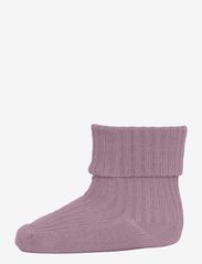 Cotton rib baby socks - ROSE GREY