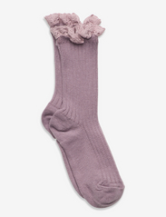 Julia socks with lace - LILAC SHADOW
