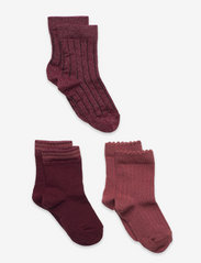 Abby 3-pack socks - RED