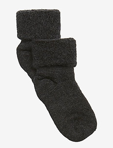 Wool baby socks - sokker & undertøy - dark grey