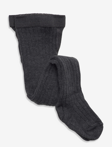 Cotton rib tights - strümpfe & unterwäsche - 497/dark grey