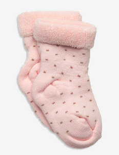 Carly Terry socks - strømper - pink salt