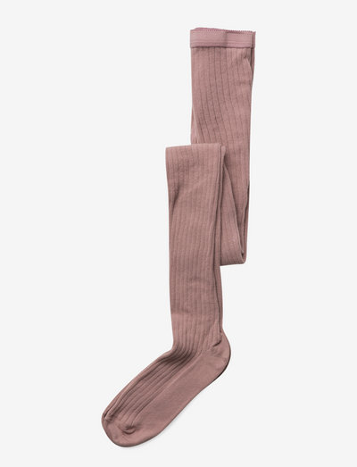 Cotton rib tights - sokkabuxur/þröngar buxur - rose grey