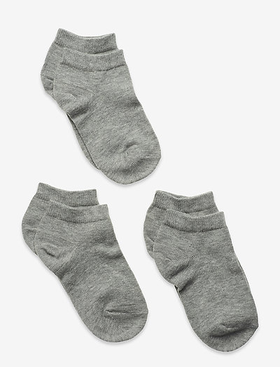 3-pack cotton sneaker socks - strümpfe - grey