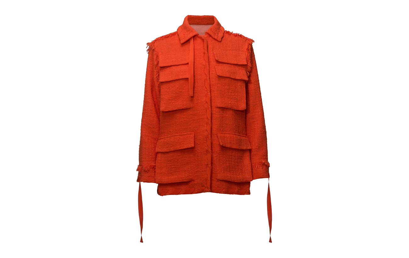 Jacket Coton 90 Msgm Orange Viscose 10 8PzUwqU