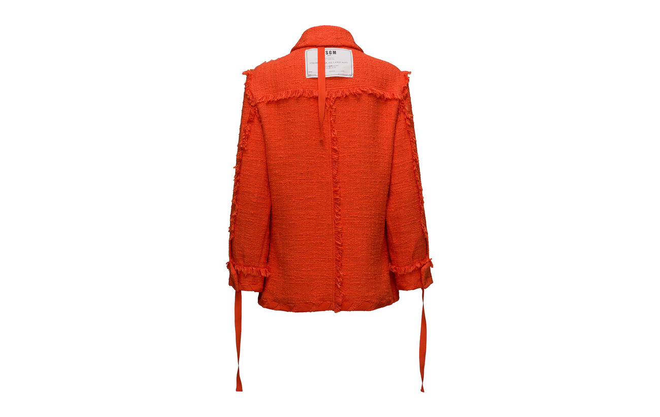 Jacket Coton 90 Msgm Orange Viscose 10 8PzUwqU