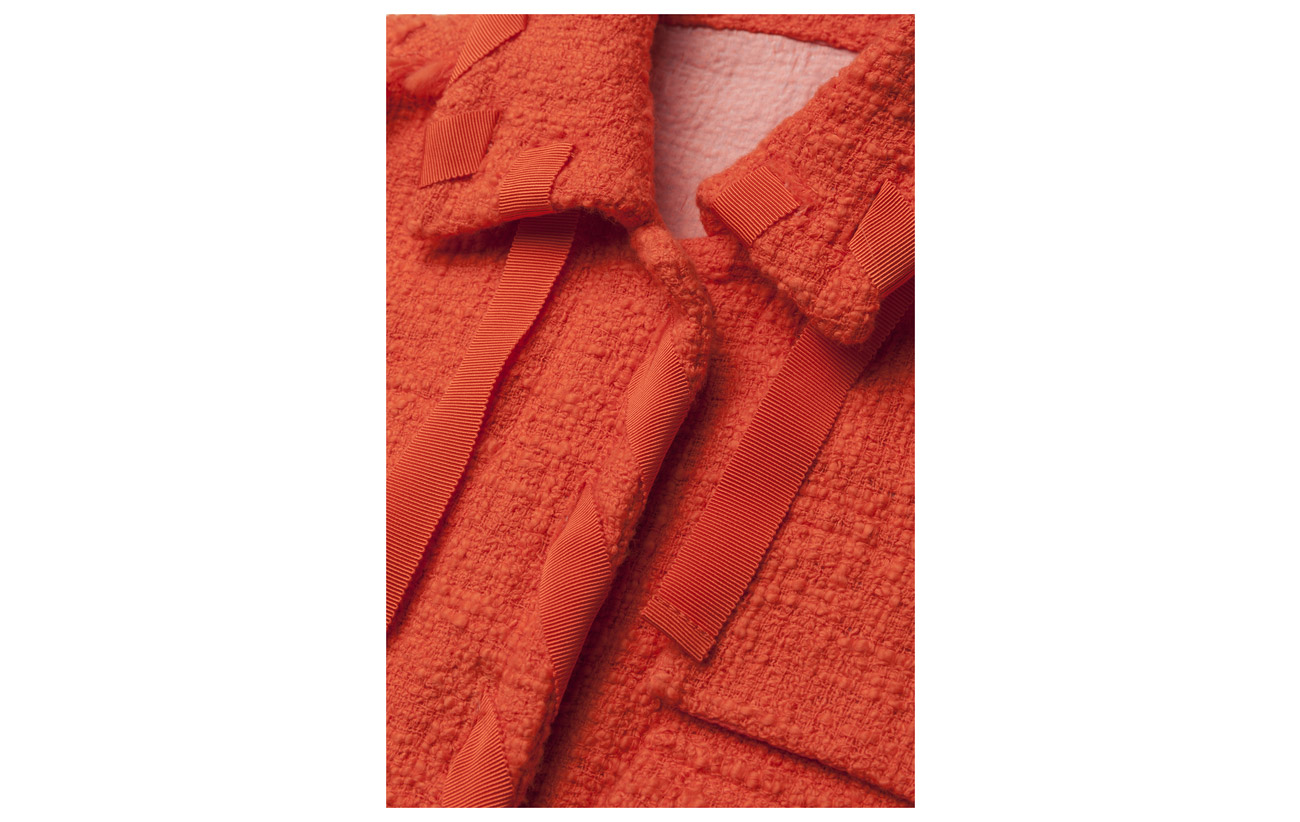 Jacket Coton 90 Msgm Orange Viscose 10 8PzUwqU
