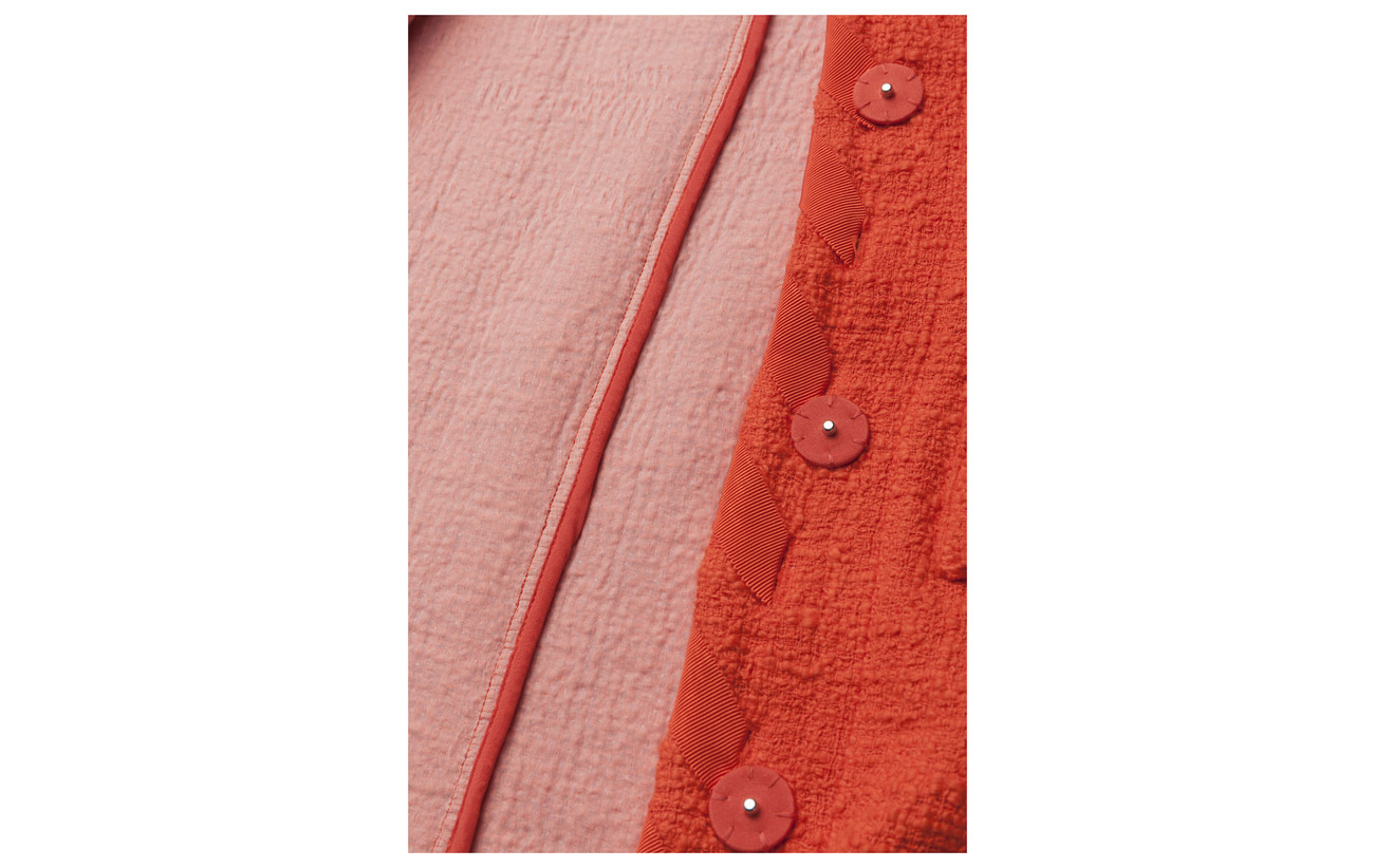 Jacket Coton 90 Msgm Orange Viscose 10 8PzUwqU