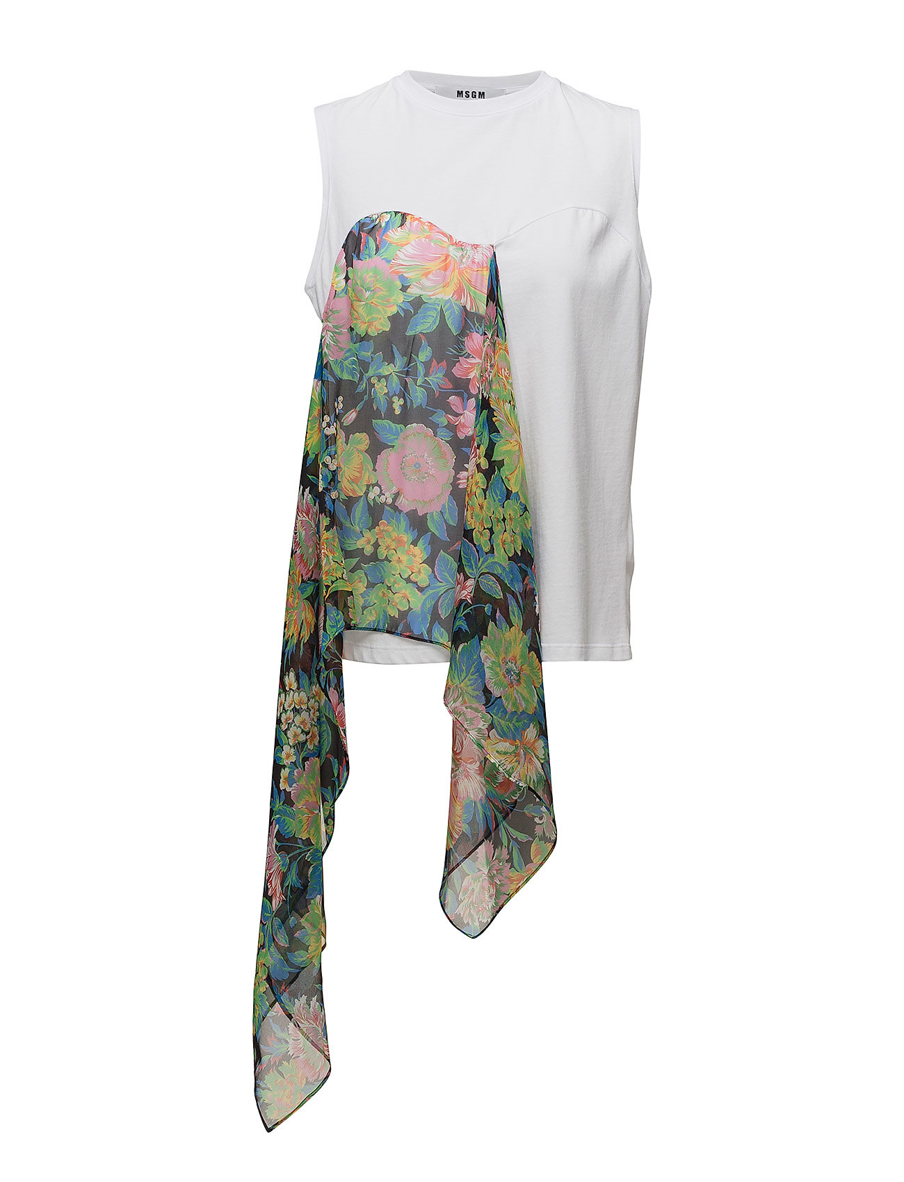 Tank Top T Shirts Tops Sleeveless Wit Msgm msgm kopen in de aanbieding