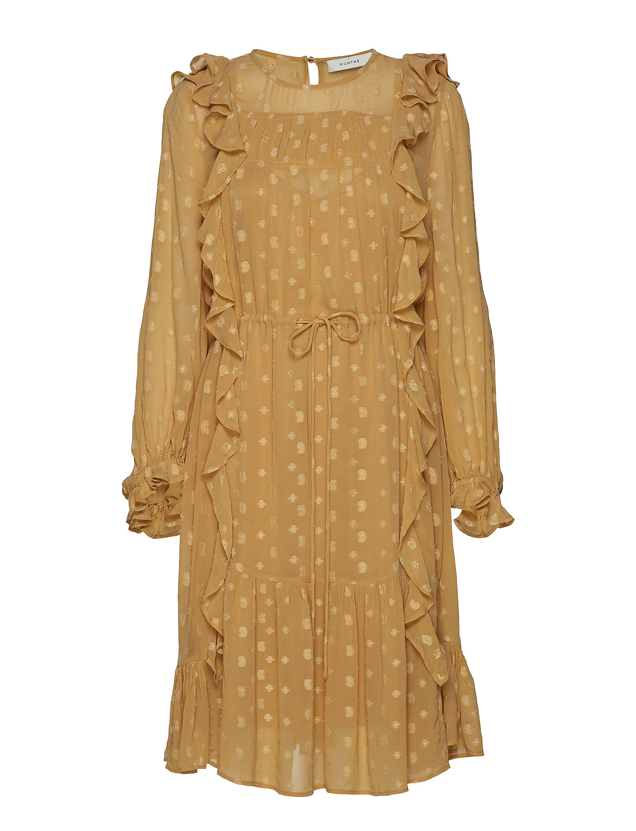 Daugther Jurk Knielengte Beige Munthe munthe kopen in de aanbieding