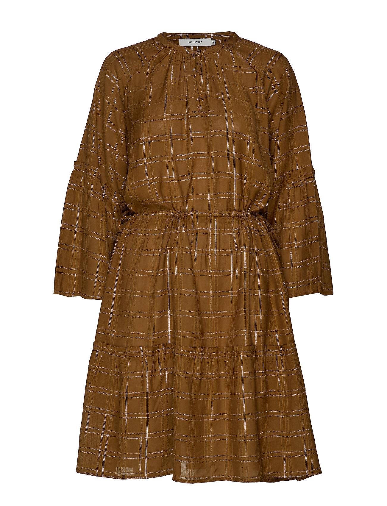 Deep Jurk Knielengte Bruin Munthe munthe kopen in de aanbieding