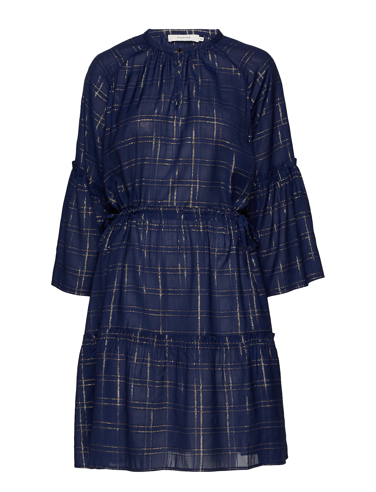 Deep Jurk Knielengte Blauw Munthe munthe kopen in de aanbieding