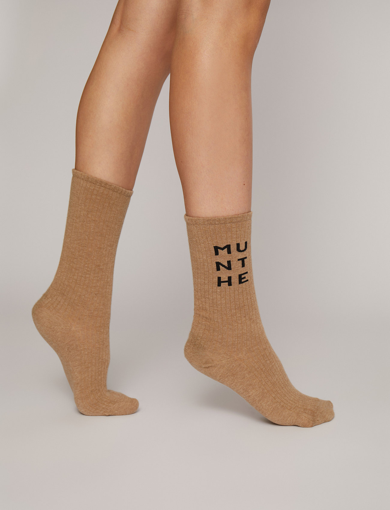 Munthe Ekanea, One Size, Beige, Sokker > Almindelige Sokker, Dame